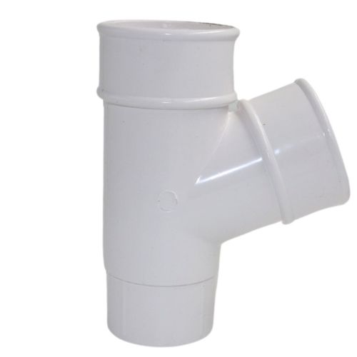 Aquaflow Round Plastic 112.5° Downpipe Y-Branch White
