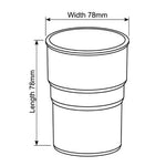 Aquaflow Round Plastic Downpipe Socket Drawing