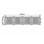 Black Plastic Gutter Guards – Pack of 10 drawing