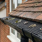 Black Plastic Gutter Guards – Pack of 10 fitted
