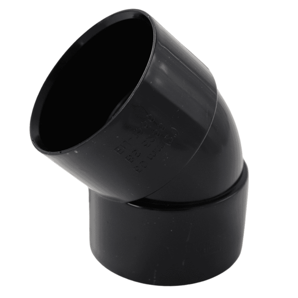 Aquaflow 50mm Obtuse Bend 135° - installed
