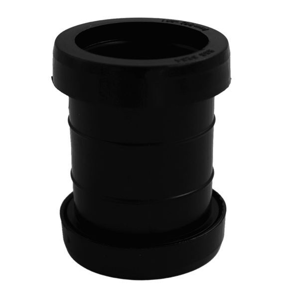 Aquaflow 32mm Push Fit Straight Connector - installed