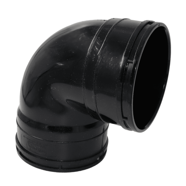 Aquaflow 110mm Double Socket Tight Bend 90° - installed