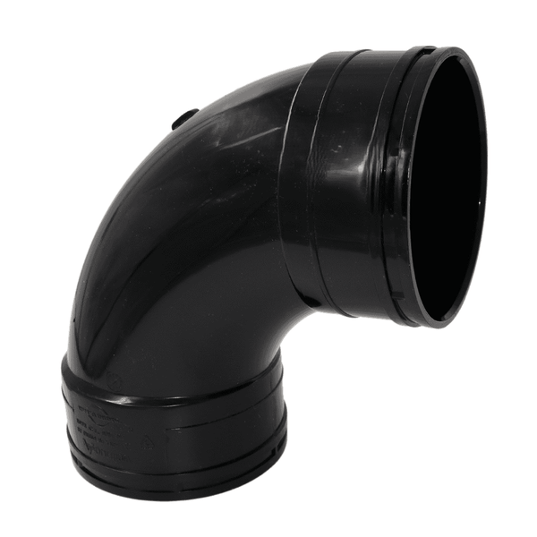 Aquaflow 110mm Double Socket Bend 92.5° - installed
