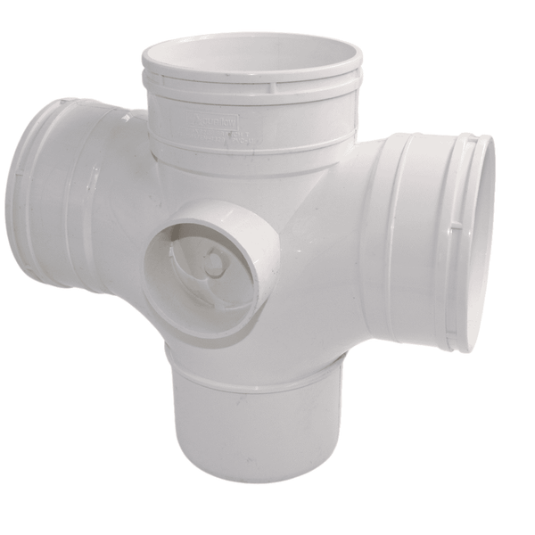 Aquaflow 110mm Double Branch 92.5° - installed