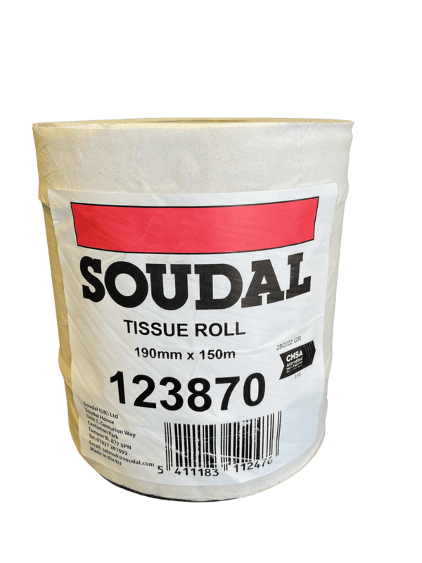 Soudal Tissue Roll 190mm x 150m - installed