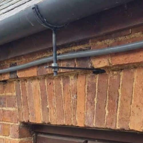 Square Steel Rise & Fall Bracket Fitted - installed