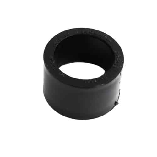 Waste Pipe Reducer Black - installed